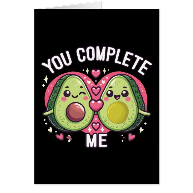 You Complete Me - Cute Avocado Couple (Front)