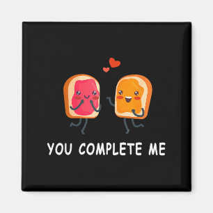 You Complete Me Cute Valentines Day Peanut Butter  Magnet