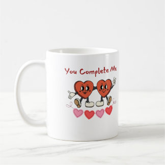 You Complete Me, Happy Hearts on a  Coffee Mug