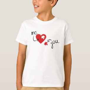 You Complete Me – Puzzle Heart Love Symbol T-Shirt
