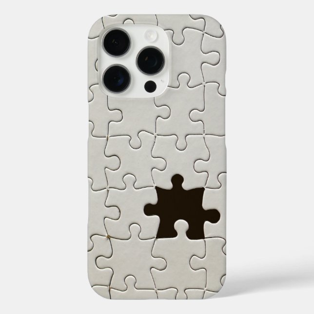 You Complete Me Romantic Black and White Jigsaw Case-Mate iPhone Case (Back)