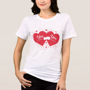 You Complete Me Romantic Valentine’s Gift Tri-Blend Shirt
