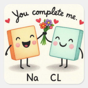 You Complete Me Square Sticker