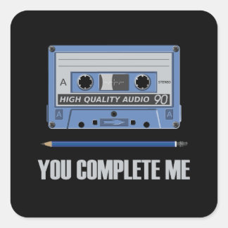 You Complete Me Square Sticker
