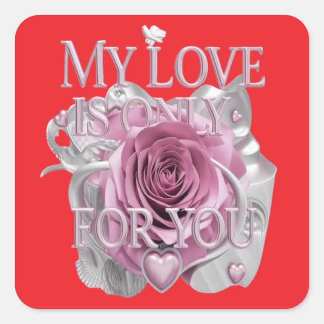 YOU COMPLETE ME SQUARE STICKER (Front)