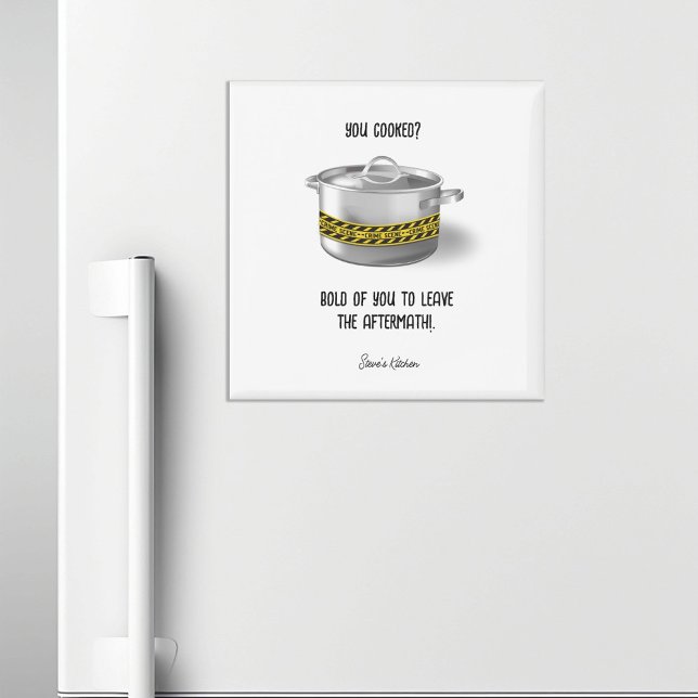 You Cooked Funny Personalised Kitchen Magnet (Creator Uploaded)