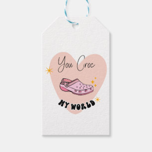 You Croc My World Valentine's Day Gift Tags