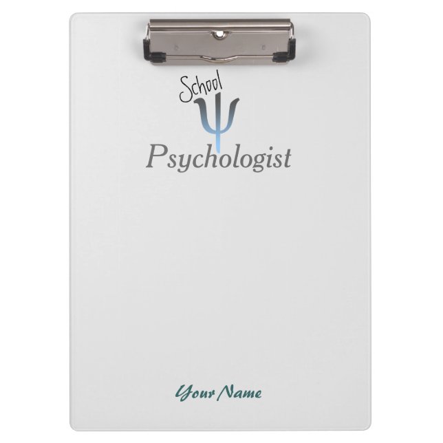 You Customise School Psychologist's Clipboard (Front)