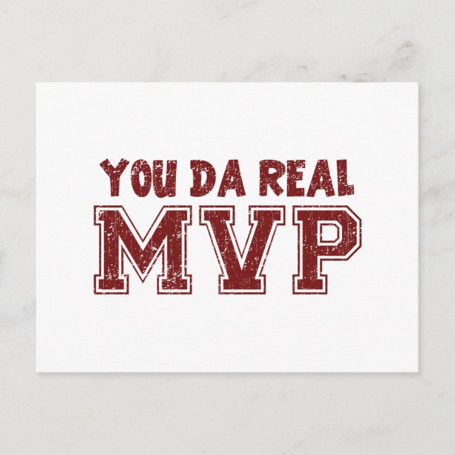You Da Real MVP Postcard (Front)