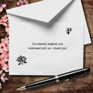 You Danced Laughed and Celebrated With Us Wedding Thank You Card