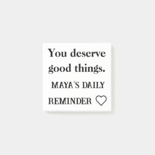 You Deserve Good Things – Custom Support Note