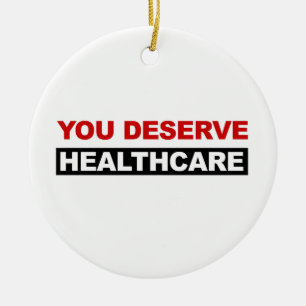 You Deserve Healthcare Ceramic Tree Decoration