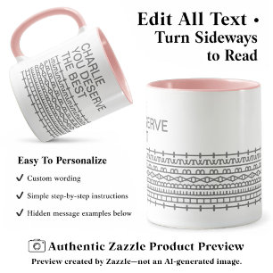 You Deserve the Best Secret Message, Name, Grey Mug