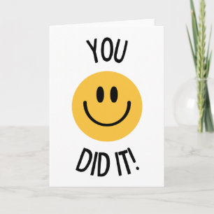 You did it card