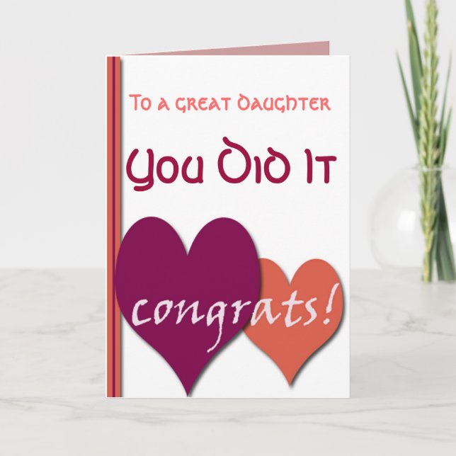 You Did It Card (Front)