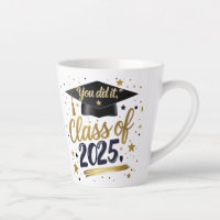 You Did It – Class of 2025 Graduation Latte Mug | 