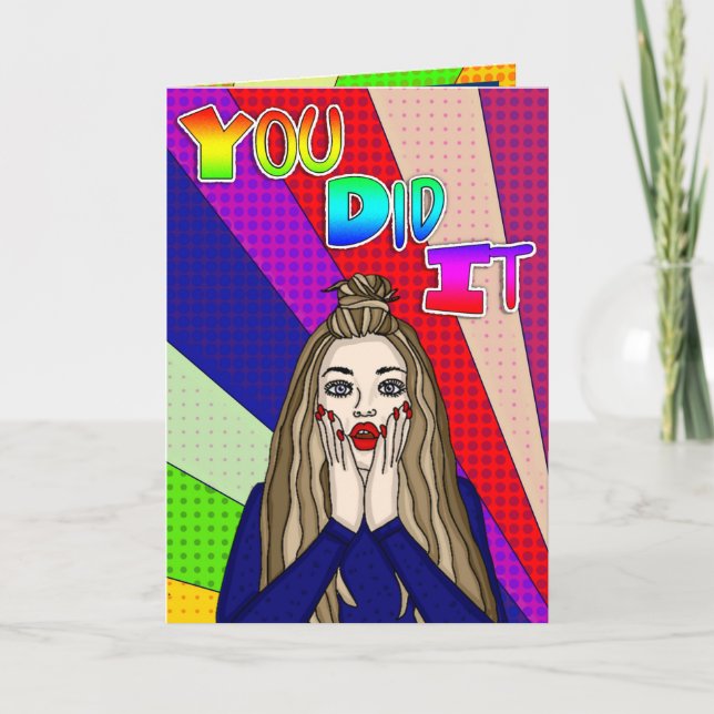 You Did It ] Congratulations!  Card (Front)