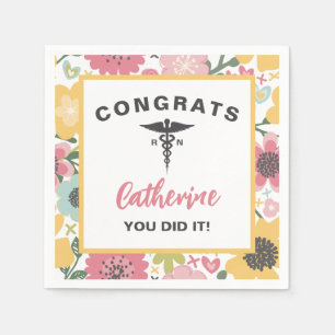 You Did It Nurse Graduation Napkin