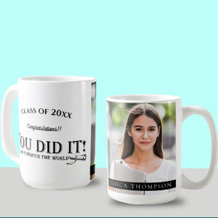 YOU DID IT Photo Class of 2025 Graduation Coffee Mug