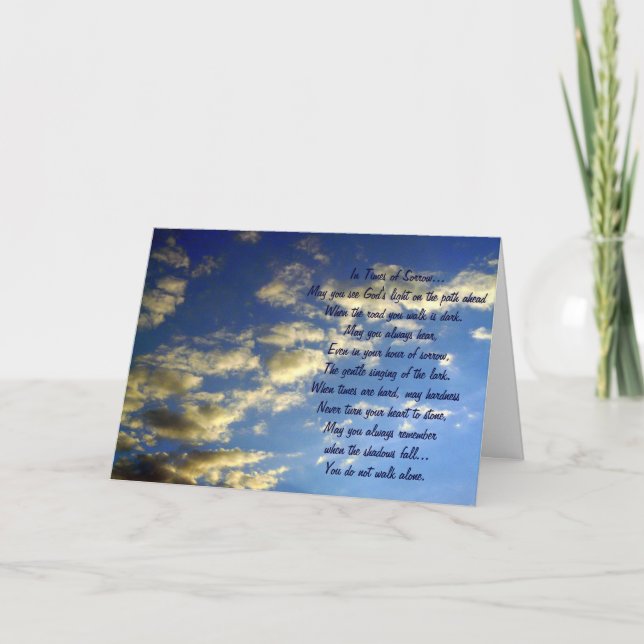 You do not walk alone... card (Front)