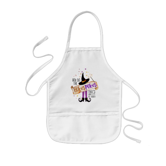 You Do the Hokus Pokus Witch Magic ID982 Kids Apron (Front)