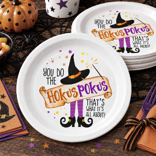 You Do the Hokus Pokus Witch Magic ID982 Paper Plate