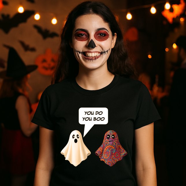 You Do You Boo Funny Paisley Ghosts Halloween T-Shirt (Creator Uploaded)