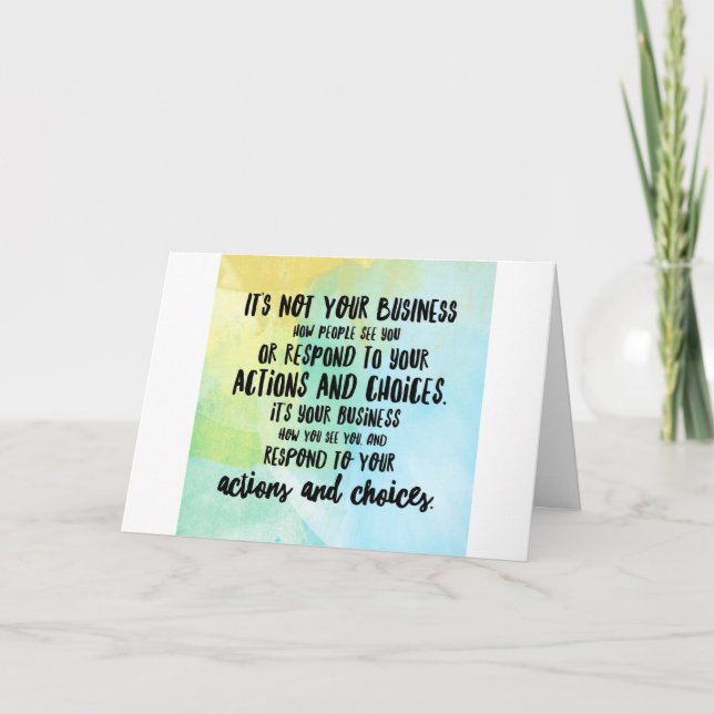 You do you boo - greeting card (Front)