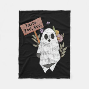 You Do You Boo Halloween Ghost Spooky Season Cute Fleece Blanket