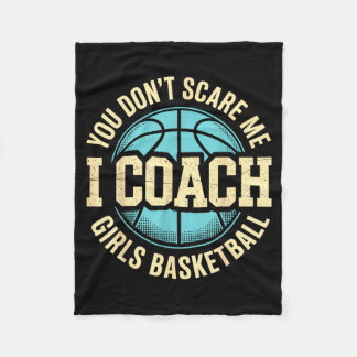 You Dont E Me I Coach Girls Basball Funny Sports 1 Fleece Blanket
