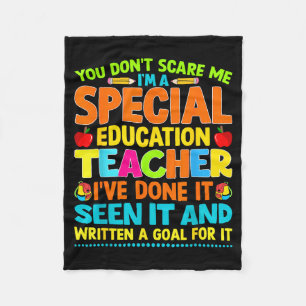 You Don't E Me I'm A Special Education Teacher Men Fleece Blanket
