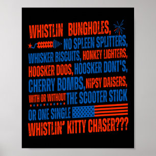 You Don't Have No Whistling Bungholes Funny 4th Of Poster