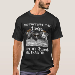 You Dont Have To Be Crazy To Be Friend I'll Train  T-Shirt
