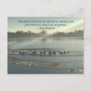 You Don't Have To Be Great Postcard