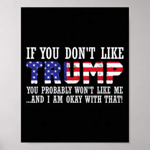 You Don't Like Trump Then You Wont Like Me  Poster