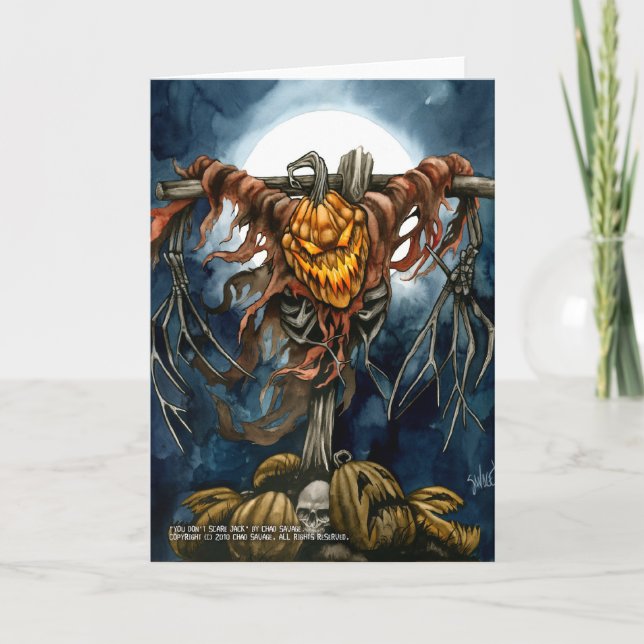 You Don't Scare Jack Greeting Card (Front)