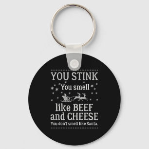 You Don't Smell Like Santa Funny Christmas Key Ring