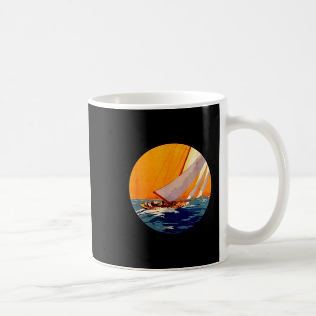 You Don't Stop Sailing When You Get Old Funny Old  Coffee Mug (Right)