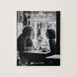 You Fill My Days With Joy – Personalized Love Jigsaw Puzzle