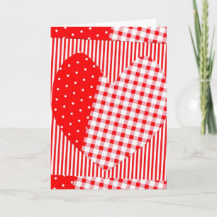 You Fill My Heart With Joy Plaid Valentine Holiday Card