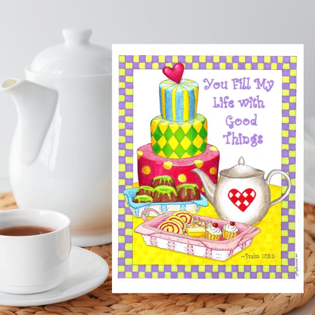 You Fill My Life Inspirational Postcard (Creator Uploaded)