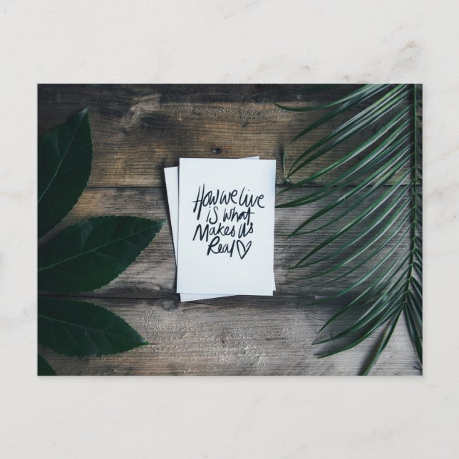 You fill my life with sweetness and love postcard (Front)