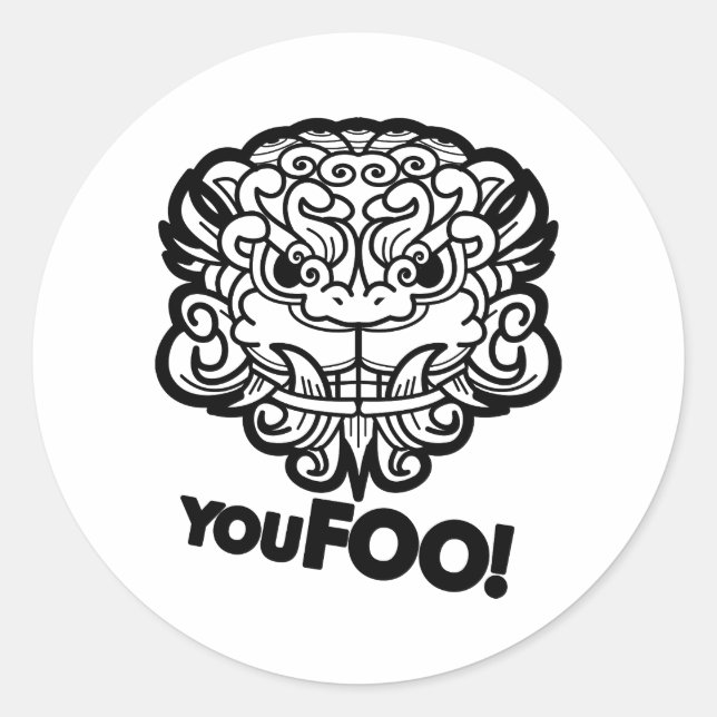 You Foo! Classic Round Sticker (Front)