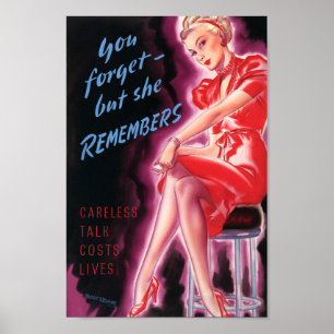 You forget but she remembers poster