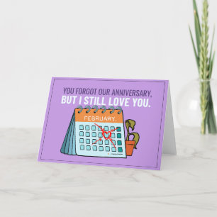 You Forgot Our Anniversary Holiday Card
