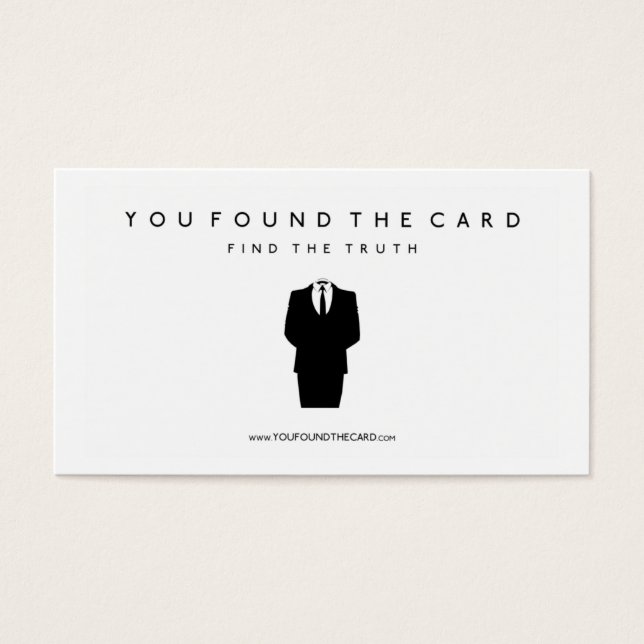 You Found The Card (Front)