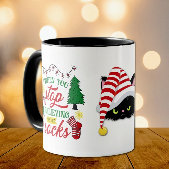 You Get Socks Angry Cat Christmas Mug (Creator Uploaded)