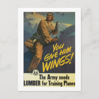 You Give Him Wings! Postcard