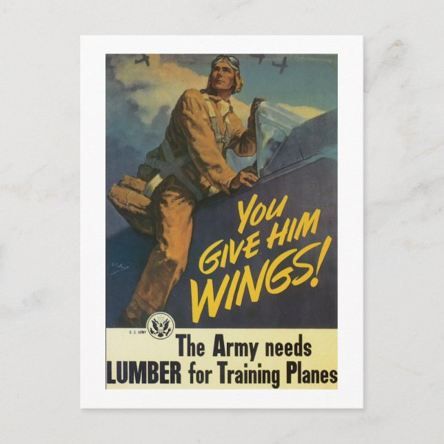 You Give Him Wings! Postcard (Front)