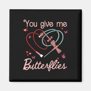 You Give Me Butterflies Phlebotomist Pbt Valentine Magnet